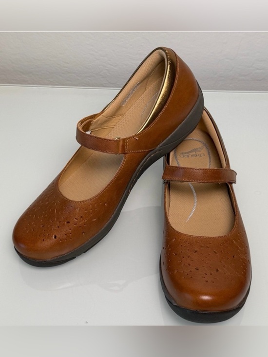 Dansko Shoes - Dansko Stacy Women's Tan/Brown Leather Mary Jane Shoes Size 10.5/11 EU 41
